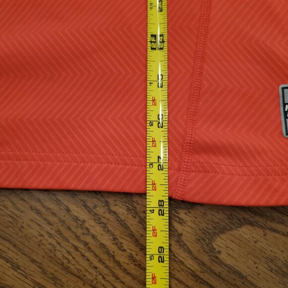 Nike Pro Combat Men's Orange Hyperwarm Athletic Shirt Long Sleeve Fitted-Large - Picture 5 of 5